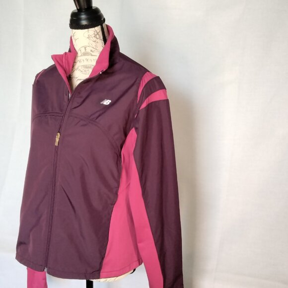 New Balance Purple Waterproof Lightweight Zippered Jacket NWOT Ladies LARGE - Picture 12 of 13